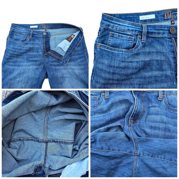 Boyfriend Jeans KFTK Carrie Plus Size 14 Stretch Denim Kut Kloth - Picture 6 of 10